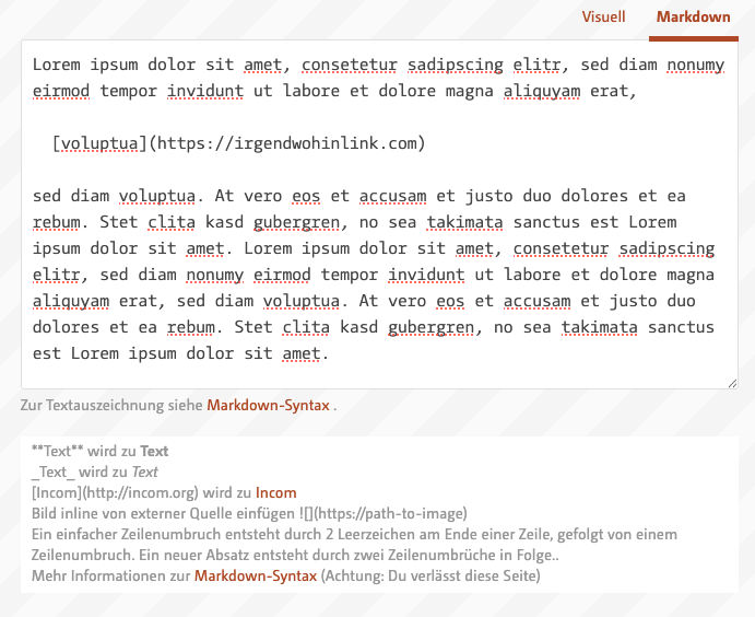 Editor markdown