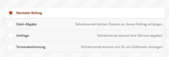 Beitragtypen