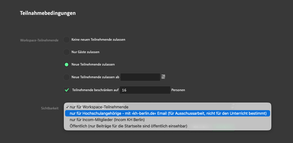 Workspace einrichten