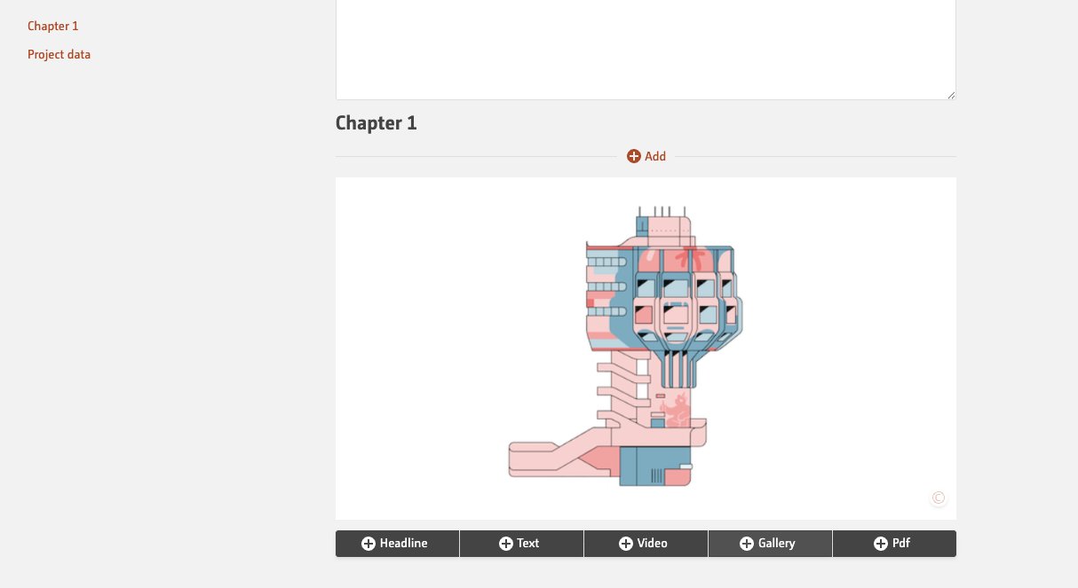 adding chapters to the project