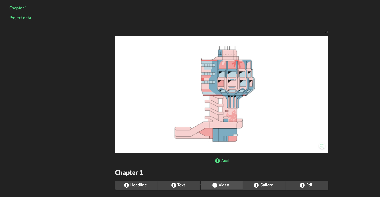 adding chapters to the project