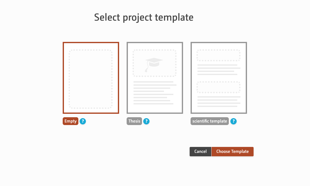 Project templates