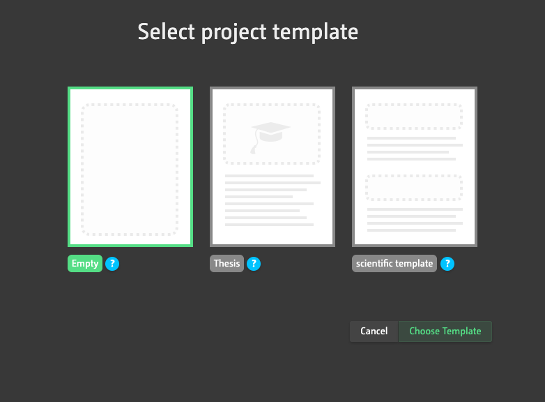 Project templates