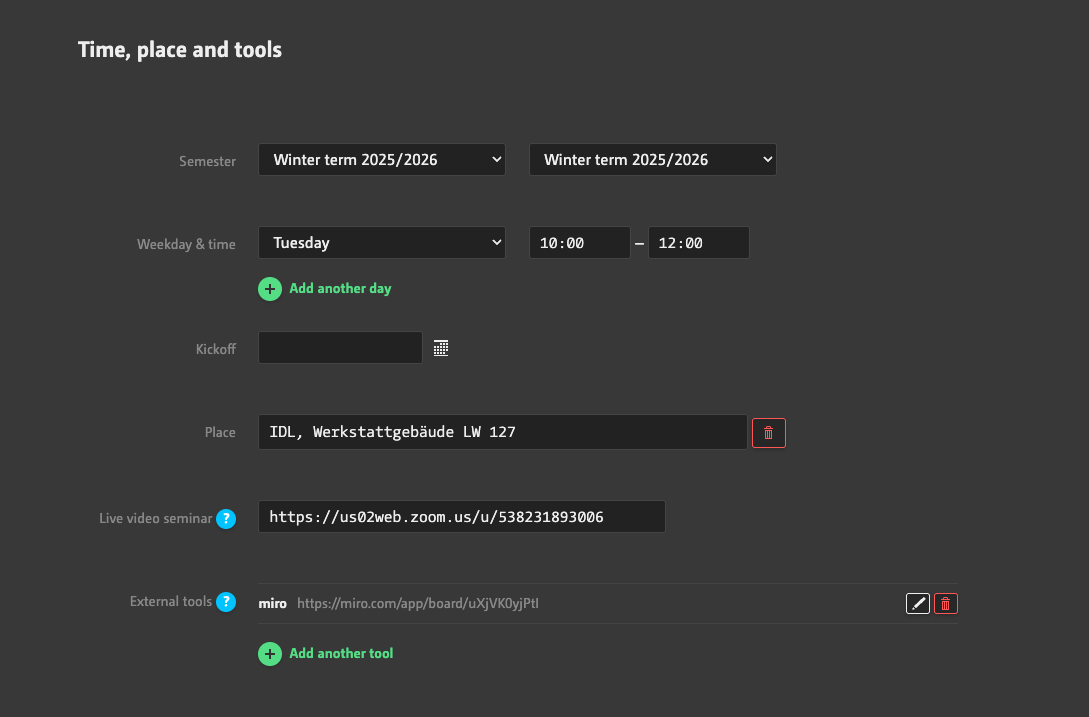 Manage Workspace